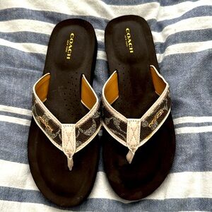 Genuine Coach flip flops